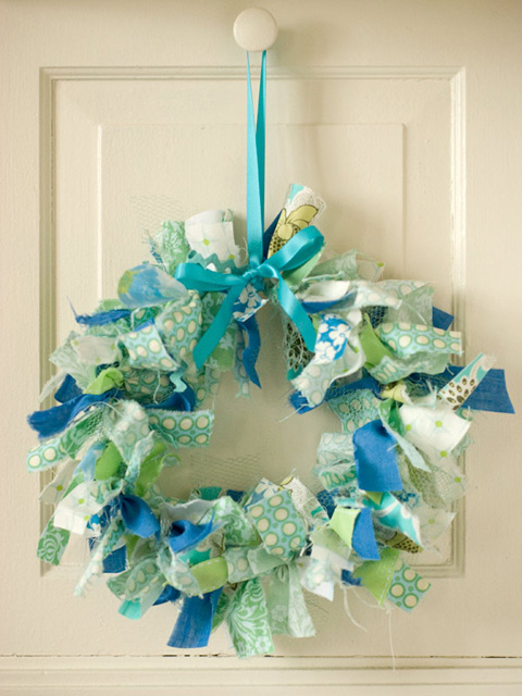 diy rag wreath diy rag wreath
