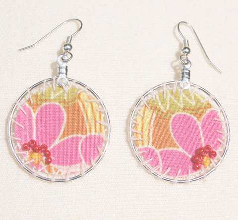 fabric scrap earrings fabric scrap earrings