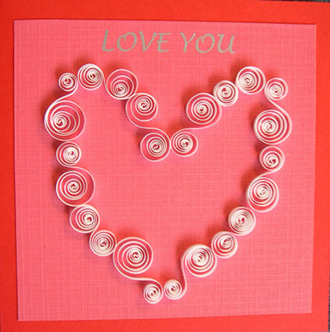 valentine quilling heart 